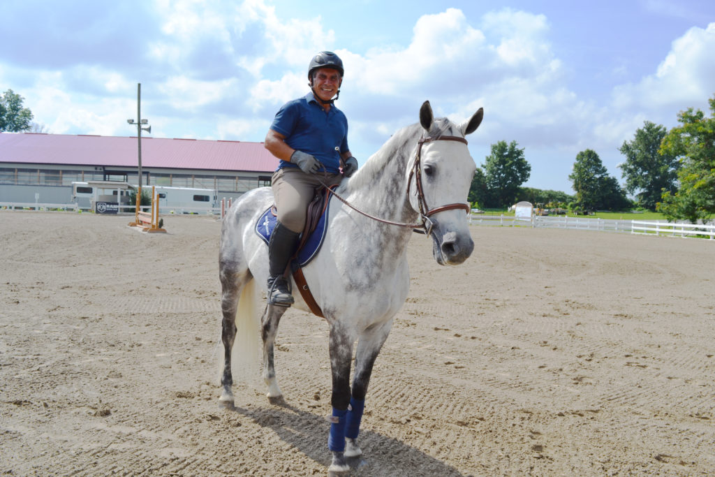 Gary back on his horse after total ankle replacement