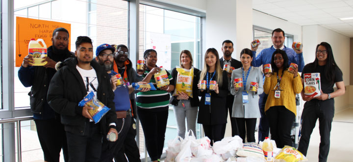Mental Health Patients Collect 677 lbs of food for North York Harvest Food Bank