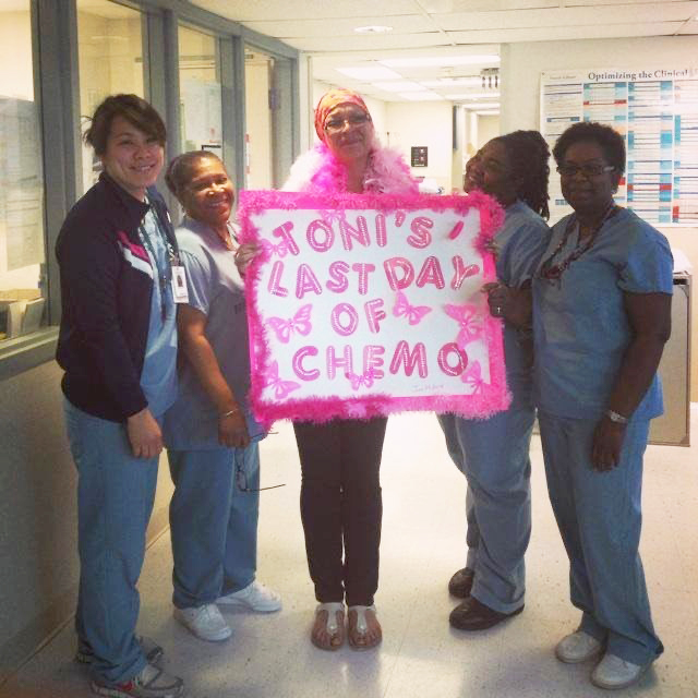 Toni's Last Day of Chemo