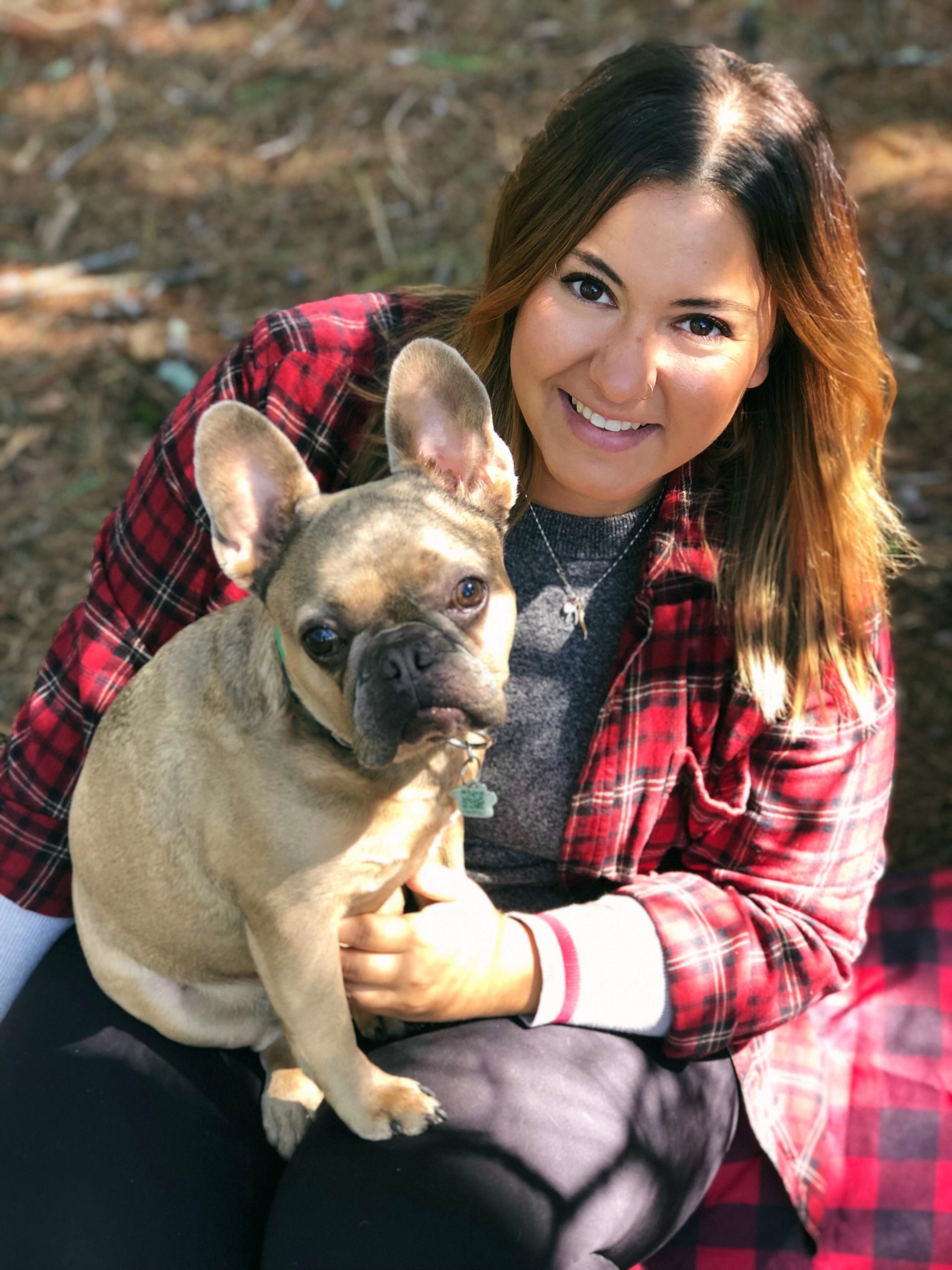 Sabrina Verrilli and her french bulldog